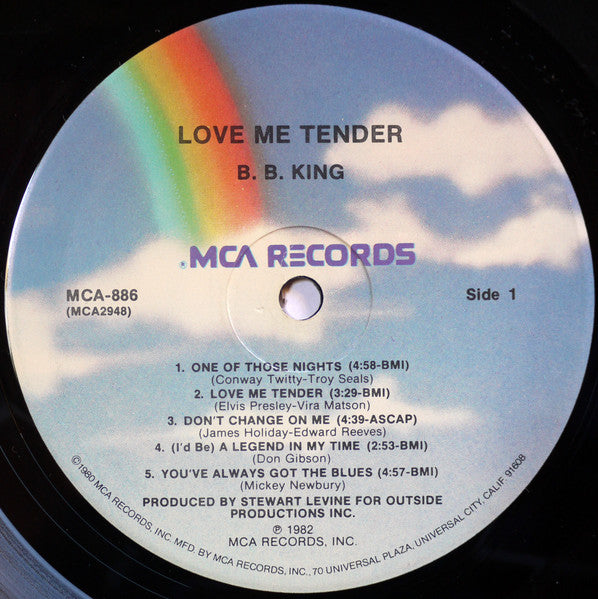 B.B. King – Love Me Tender LP vinyl record, image 3 of 4