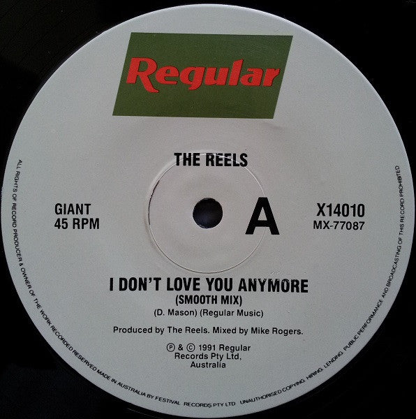 The Reels – I Don't Love You Anymore 12" vinyl record, image 3 of 4