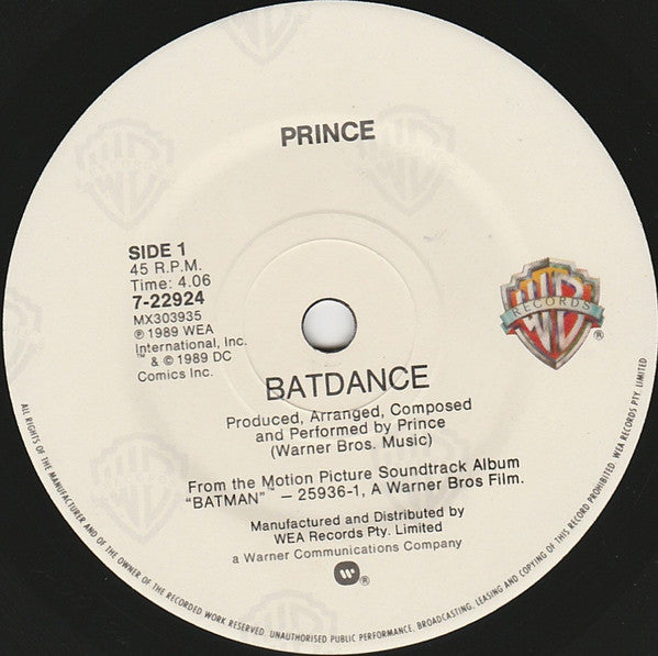 Prince – Batdance 7" vinyl record, image 3 of 4