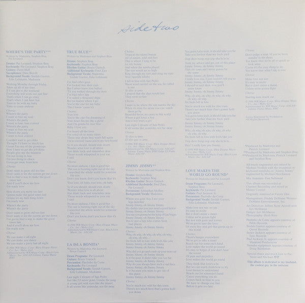 Madonna – True Blue LP vinyl record, image 5 of 8