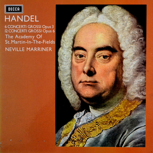 Georg Friedrich Händel, The Academy Of St. Martin-in-the-Fields, Sir Neville Marriner – Concerti Grossi Opus 3, Concerto Grossi Opus 6 (4xLP) LP vinyl record, image 1 of 3