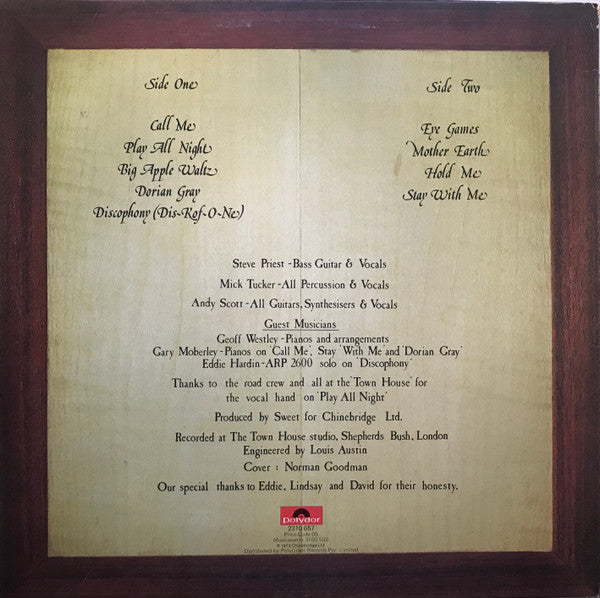 The Sweet – Cut Above The Rest LP vinyl record, image 2 of 4