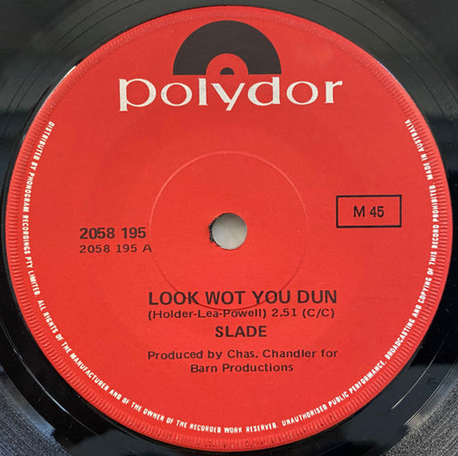 Slade – Look Wot You Dun 7" vinyl record, image 1 of 3