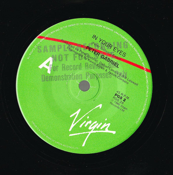 Peter Gabriel – In Your Eyes 7" vinyl record, image 5 of 6