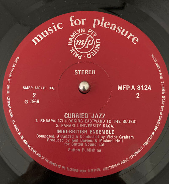 The Indo-British Ensemble – Curried Jazz LP vinyl record, image 4 of 6