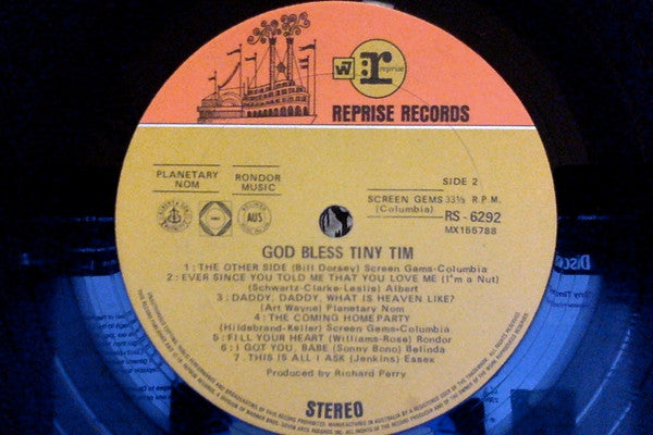 Tiny Tim – God Bless Tiny Tim LP vinyl record, image 4 of 4