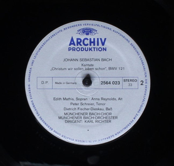 Johann Sebastian Bach, Edith Mathis, Sheila Armstrong, Hertha Töpper, Anna Reynolds, Peter Schreier, Ernst Haefliger, Dietrich Fischer-Dieskau, Theo Adam, Münchener Bach-Orchester, Münchener Bach-Chor, Karl Richter – Kantaten - Advent Und... (6xLP) LP vinyl record, image 10 of 10