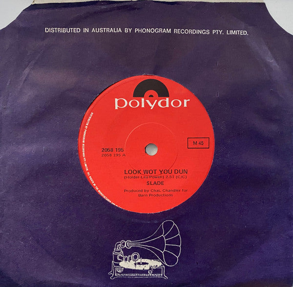 Slade – Look Wot You Dun 7" vinyl record, image 3 of 3