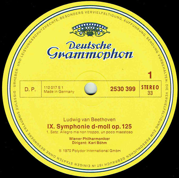 Ludwig Van Beethoven, Wiener Philharmoniker, Karl Böhm – Symphonie Nr. 9 / Symphonie Nr. 8 (2xLP) LP vinyl record, image 5 of 8