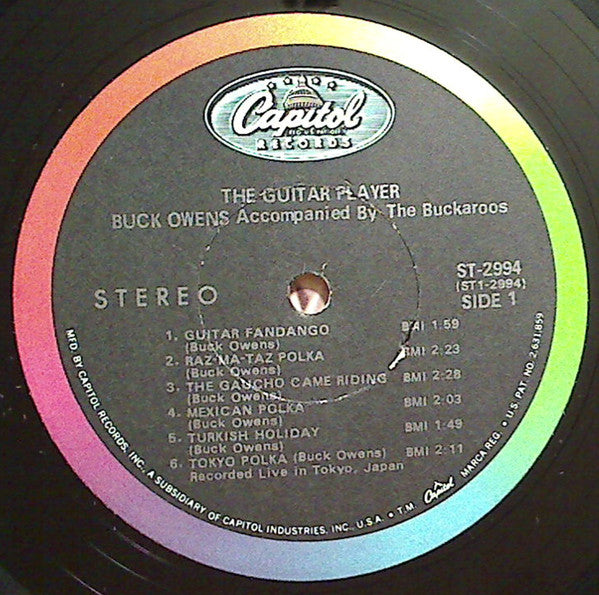 Buck Owens, The Buckaroos – The Guitar Player LP vinyl record, image 3 of 4