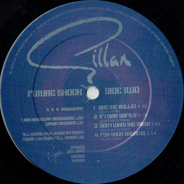 Gillan – Future Shock LP vinyl record, image 4 of 4