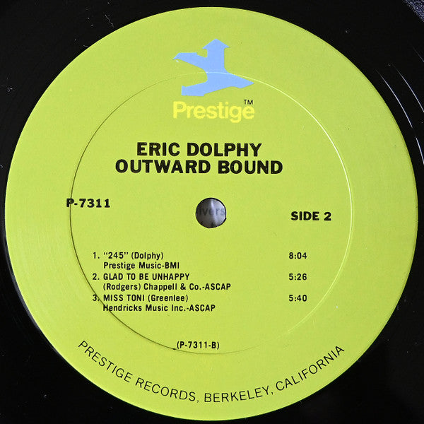 Eric Dolphy Quintet – Outward Bound LP vinyl record, image 4 of 4
