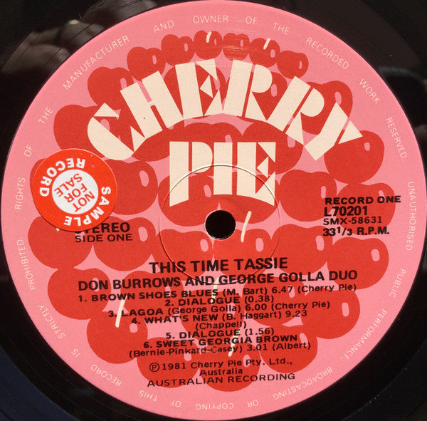 Don Burrows•George Golla Duo – This Time Tassie (2xLP) LP vinyl record, image 3 of 6