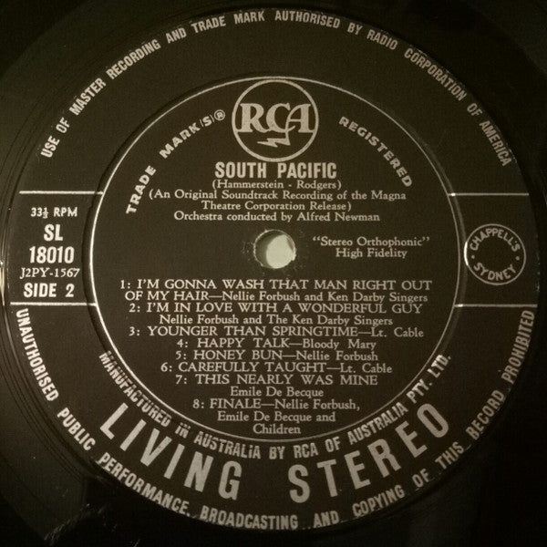 Rodgers & Hammerstein – RCA Victor Presents Rodgers & Hammerstein's South Pacific (An Original Soundtrack Recording) LP vinyl record, image 4 of 4