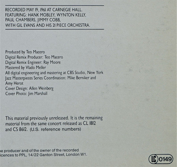 Miles Davis – Live Miles: More Music From The Legendary Carnegie Hall Concert LP vinyl record, image 3 of 7