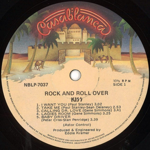 Kiss – Rock And Roll Over LP vinyl record, image 3 of 4