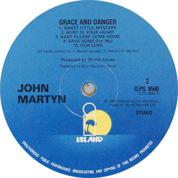 John Martyn – Grace & Danger LP vinyl record, image 4 of 6