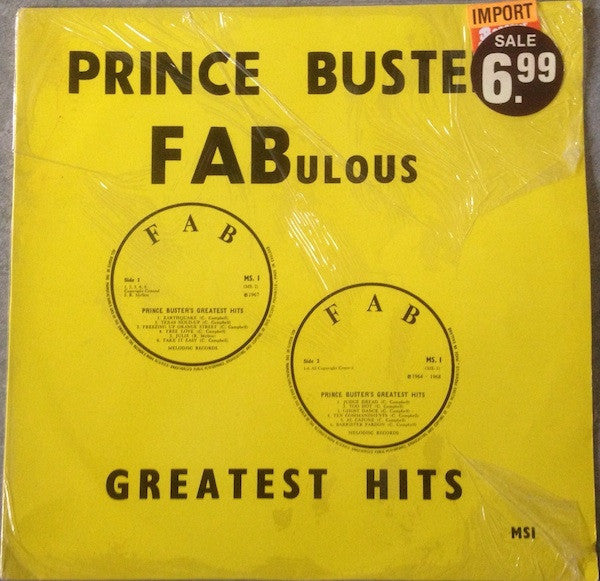 Prince Buster – Fabulous Greatest Hits LP vinyl record, image 1 of 3