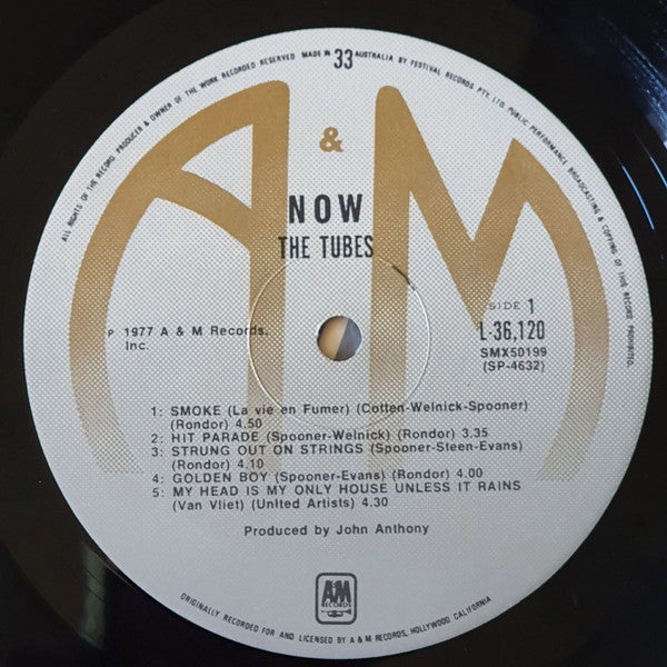The Tubes – Now LP vinyl record, image 5 of 6