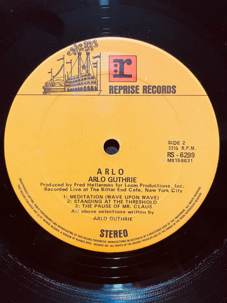Arlo Guthrie – Arlo LP vinyl record, image 4 of 4