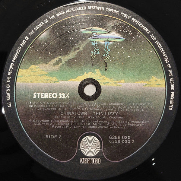 Thin Lizzy – Chinatown LP vinyl record, image 3 of 6