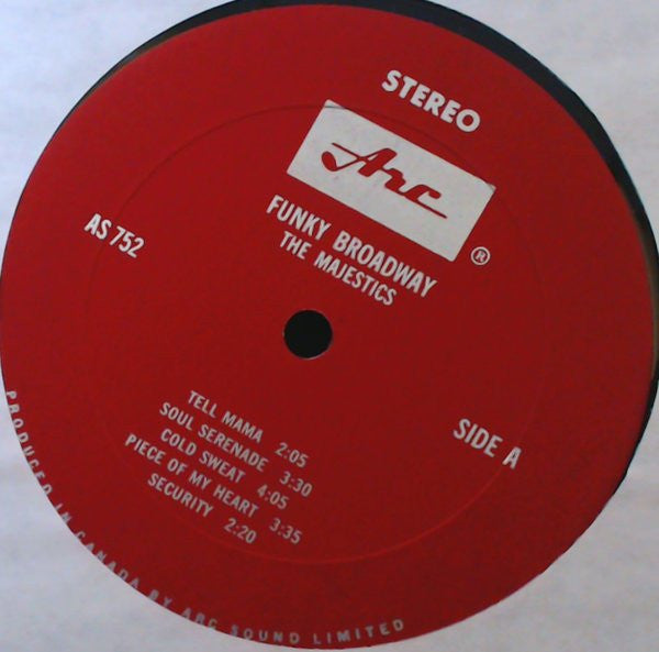 The Majestics – Funky Broadway LP vinyl record, image 3 of 4