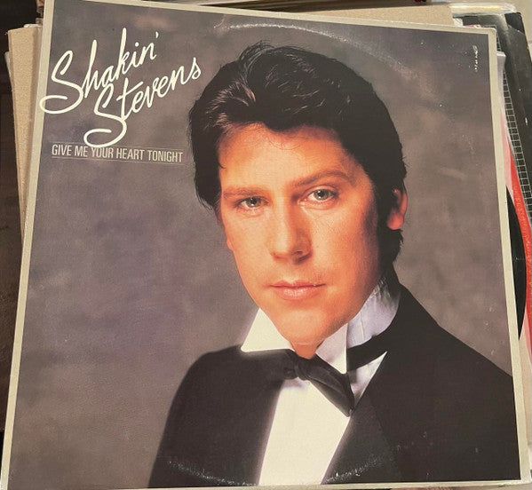 Shakin' Stevens – Give Me Your Heart Tonight LP vinyl record, image 1 of 4