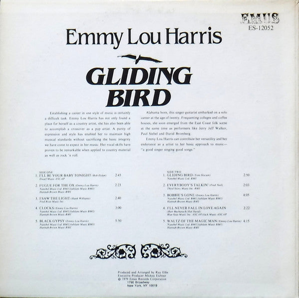 Emmylou Harris – Gliding Bird LP vinyl record, image 2 of 4