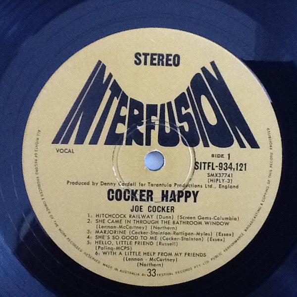 Joe Cocker – Cocker Happy LP vinyl record, image 3 of 5