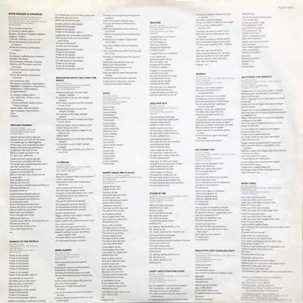 John Lennon – The John Lennon Collection LP vinyl record, image 6 of 6