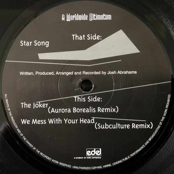 Josh Abrahams – Scenes From The Satyricon Part III 12" vinyl record, image 2 of 2