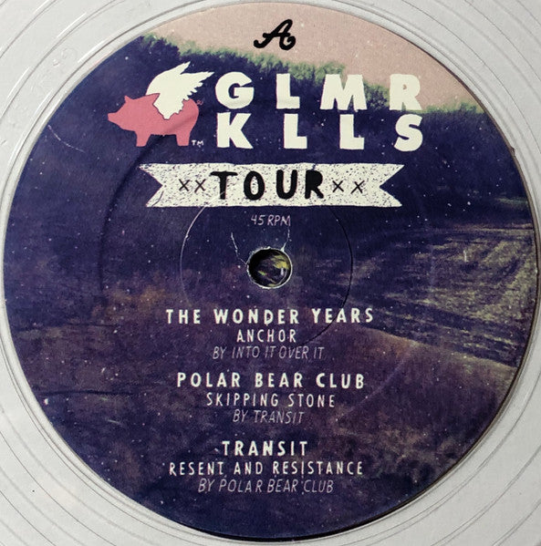 The Wonder Years, Polar Bear Club, Transit, The Story So Far, A Loss For Words, Into It. Over It. – The Glamour Kills Tour 12" vinyl record, image 3 of 6