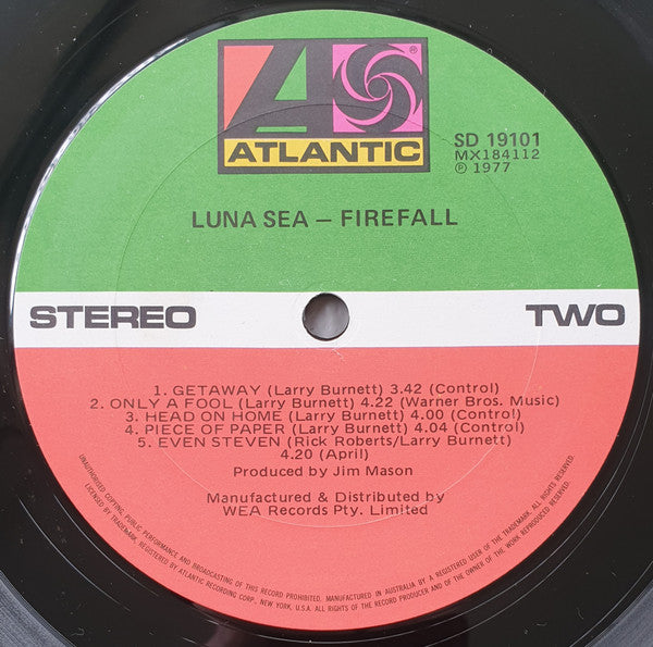 Firefall – Luna Sea LP vinyl record, image 4 of 6