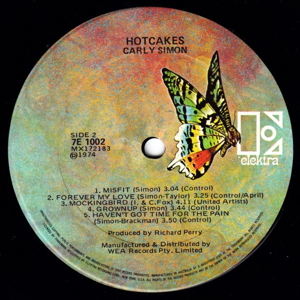 Carly Simon – Hotcakes LP vinyl record, image 6 of 8