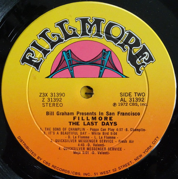 Various – Fillmore - The Last Days (3xLP) LP vinyl record, image 4 of 10