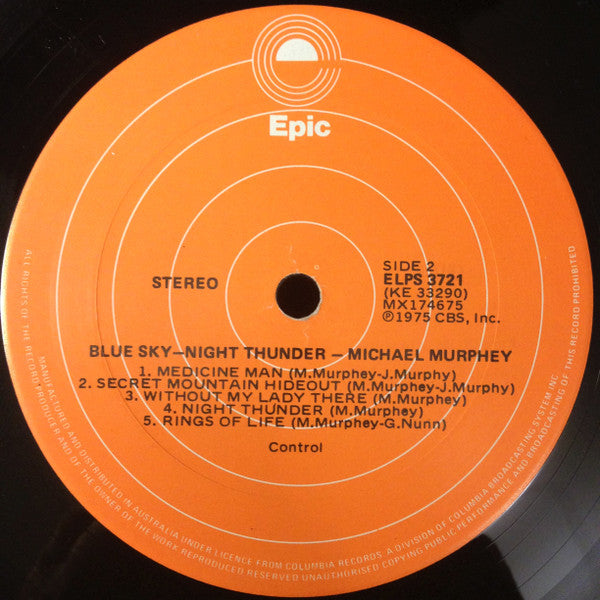 Michael Martin Murphey – Blue Sky · Night Thunder LP vinyl record, image 5 of 5