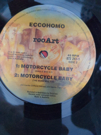 Ecco Homo – Motorcycle Baby 12" vinyl record, image 6 of 6