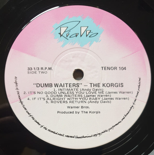 The Korgis – Dumb Waiters LP vinyl record, image 4 of 6