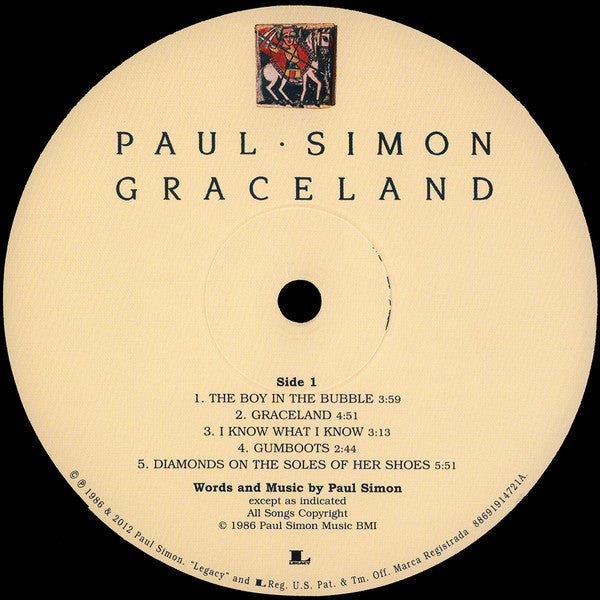 Paul Simon – Graceland LP vinyl record, image 3 of 10