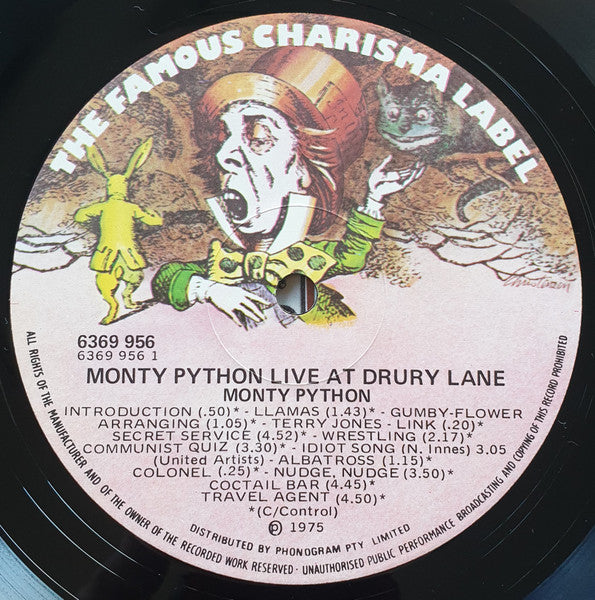 Monty Python – Monty Python Live At Drury Lane LP vinyl record, image 3 of 4