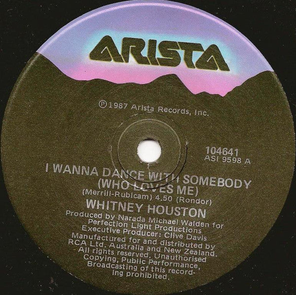 Whitney Houston – I Wanna Dance With Somebody (Who Loves Me) 7" vinyl record, image 4 of 4