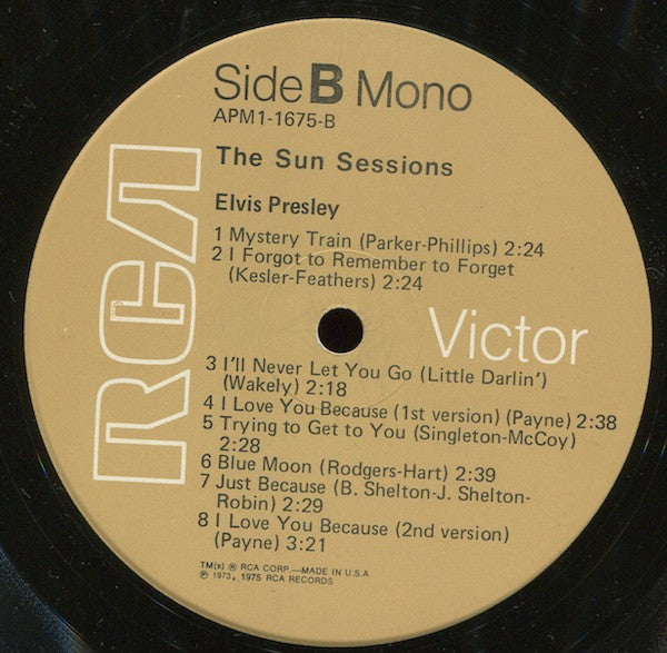 Elvis Presley – The Sun Sessions LP vinyl record, image 4 of 6