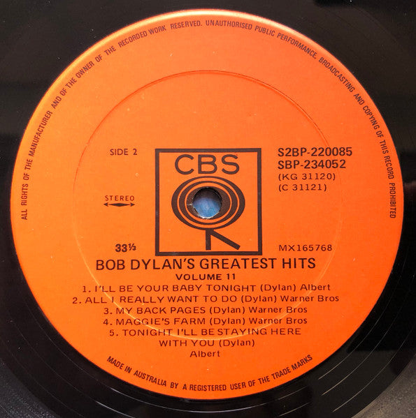 Bob Dylan – Bob Dylan's Greatest Hits Vol.II (2xLP) LP vinyl record, image 6 of 8