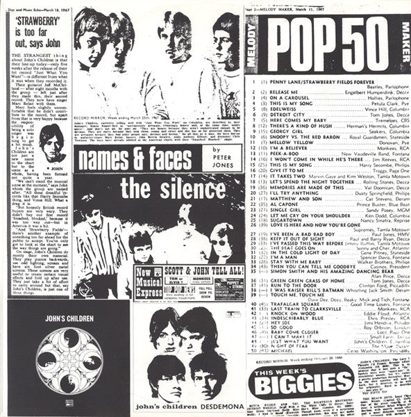 John's Children – The Legendary Orgasm Album LP vinyl record, image 6 of 6