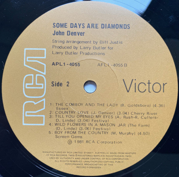 John Denver – Some Days Are Diamonds LP vinyl record, image 6 of 6