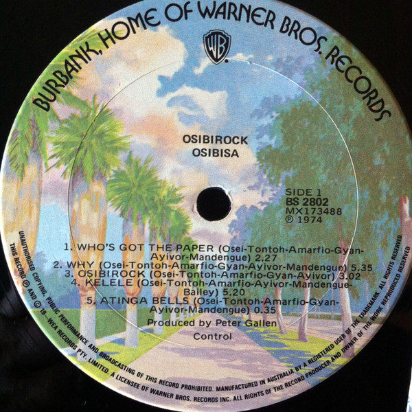 Osibisa – Osibirock LP vinyl record, image 4 of 5