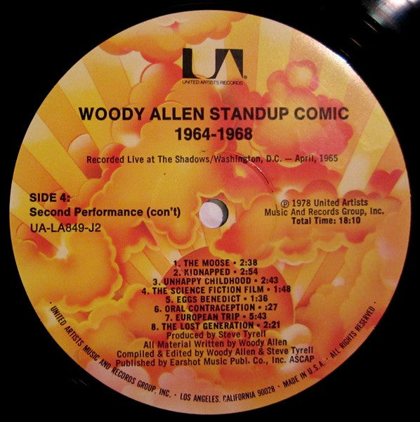 Woody Allen – Standup Comic: 1964-1968 (2xLP) LP vinyl record, image 8 of 10