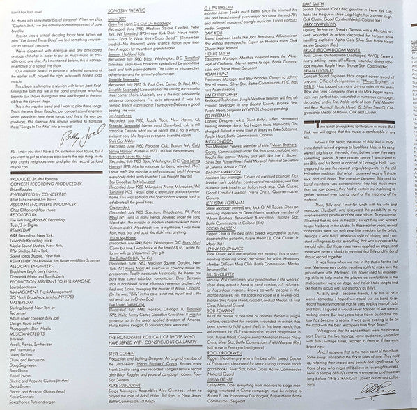 Billy Joel – Songs In The Attic LP vinyl record, image 10 of 10