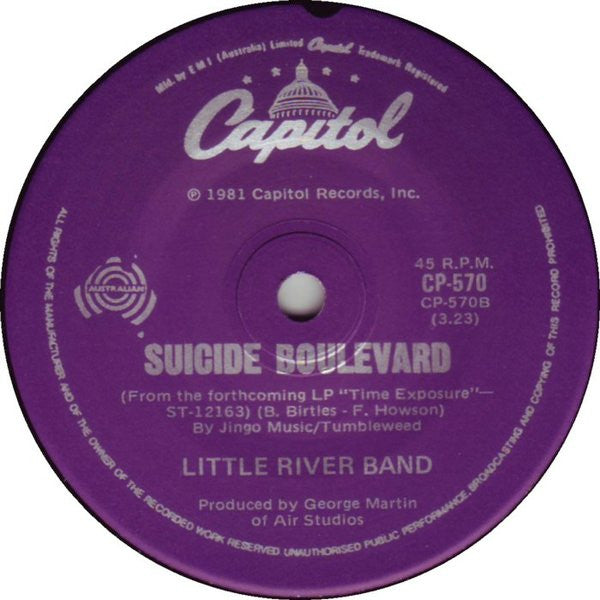 Little River Band – The Night Owls 7" vinyl record, image 2 of 2