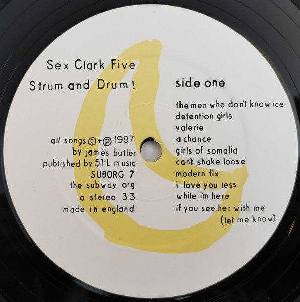 Sex Clark Five – Strum And Drum! LP vinyl record, image 3 of 4